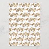 Klassisches Monogram Wappen-Hochzeit Einladung (Rückseite)