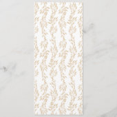 Klassisches Monogram Wappen-Hochzeit Programm (Rückseite)