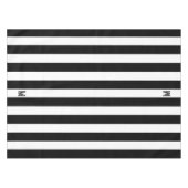 Klassisches Monogramm aus schwarzem und weißem Cab Tischdecke (Vorderseite (Horizontal))