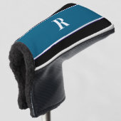 Klassisches Monogramm Blockfarbengeschenk für Golf Golf Headcover (3/4 Vorderseite)