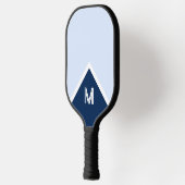 Klassisches Monogramm-Elegant Pickleball Schläger (Links)