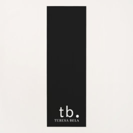 Klassisches Monogramm Elegantes Minimalistisches S Yogamatte