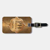 Klassisches Monogramm Gepäckanhänger (Vorderseite horizontal)