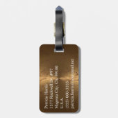 Klassisches Monogramm Gepäckanhänger (Rückseite vertikal)