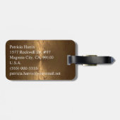 Klassisches Monogramm Gepäckanhänger (Rückseite horizontal)