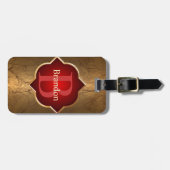 Klassisches Monogramm Gepäckanhänger (Vorderseite horizontal)