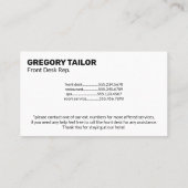 Klassisches Monogramm | Goldfolie Visitenkarte (Rückseite)