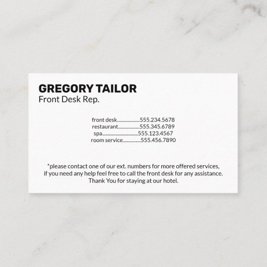 Klassisches Monogramm | Goldfolie Visitenkarte (Rückseite)