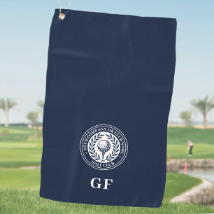 Klassisches Monogramm Golf Handtuch mit individuel