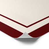 Klassisches Monogramm-Hochzeits-Willkommensschild Poster (Ecke)