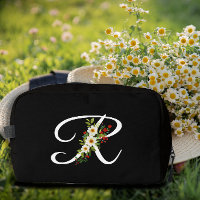Klassisches Monogramm Initiale rote Blume Mutter G