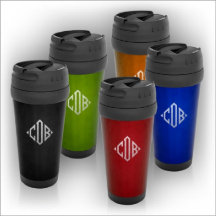 Klassisches Monogramm, Insulated 16 oz. Kaffee Tum