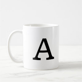 Klassisches Monogramm Kaffeetasse