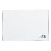 Klassisches Monogramm-kundenspezifischer Kissenbezug (Vorderseite-Rechts)