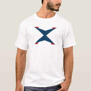 Klassisches Monogramm mit Buchstabe X T-Shirt