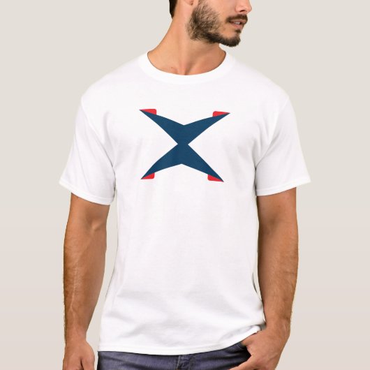 Klassisches Monogramm mit Buchstabe X T-Shirt (Vorderseite)
