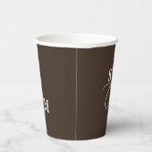 Klassisches Monogramm Moderne Et-Zeichen-Hochzeit Pappbecher (Rechts)
