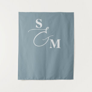 Klassisches Monogramm Moderne Schriftart Et-Zeiche Wandteppich