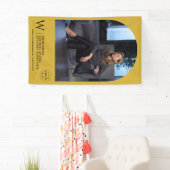 Klassisches Monogramm-Name-Adresse-Banner mit indi Banner (Insitu)