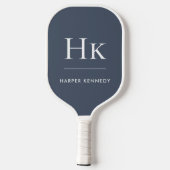 Klassisches Monogramm Pickleball Schläger (Rückseite)