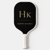 Klassisches Monogramm Pickleball Schläger (Vorderseite)