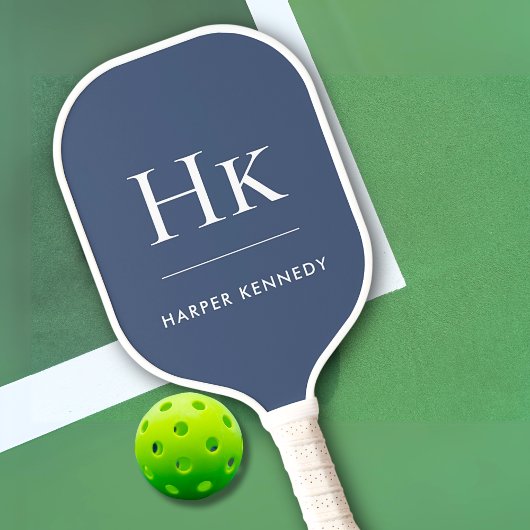 Klassisches Monogramm Pickleball Schläger