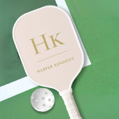 Klassisches Monogramm Pickleball Schläger