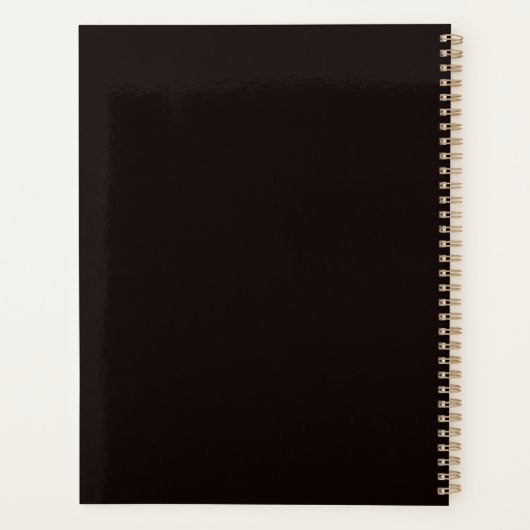 Klassisches Monogramm Planer (Rückseite)