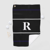 Klassisches Monogramm Stilgeschenk für Golfer Golfhandtuch (Insitu)
