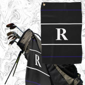 Klassisches Monogramm Stilgeschenk für Golfer Golfhandtuch