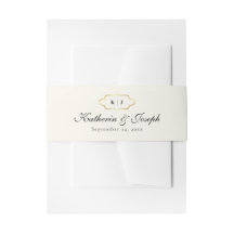 KLASSISCHES MONOGRAMM UND ROMANTISCHE KALLIGRAFISC