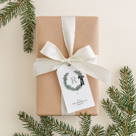 Klassisches Monogramm-Wappen Geschenkanhänger