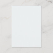 Klassisches Monogramm Wappen VORBEHALTEN gefaltet Platzkarte (Rückseite)