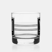 Klassisches Monogramm Whiskyglas (Rechts)