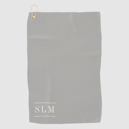 Klassisches Monogrammgolftuch Golfhandtuch (Vorderseite)