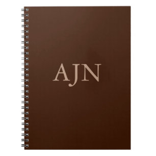 Klassisches monogrammiertes Journal-Notizbuch-Gesc Notizblock