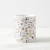 Klassisches Motherboard-Spielhandgezeichnet Nahtlo Kaffeetasse (Mittel)