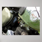 KLASSISCHES MOTORRAD 9 POSTER (Vorne)