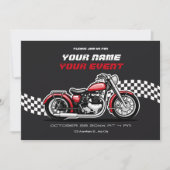 Klassisches Motorrad Einladung (Vorderseite)