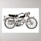 Klassisches Motorrad I Poster (Vorne)
