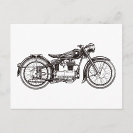 Klassisches Motorrad III Postkarte