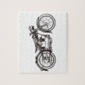 Klassisches Motorrad III Puzzle (Vertikal)