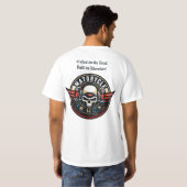 Klassisches Motorrad in Bewegung mit Flammen T-Shirt (Schwarz voll)