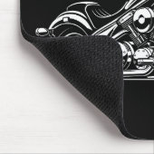 Klassisches Motorrad Mousepad (Ecke)