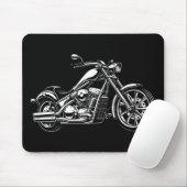 Klassisches Motorrad Mousepad (Mit Mouse)