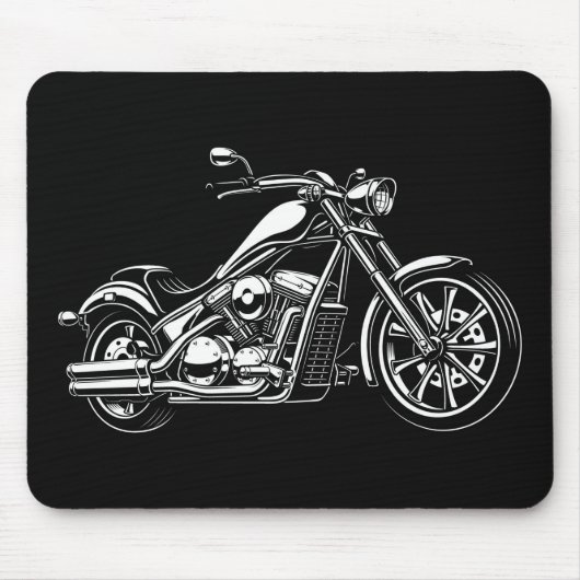 Klassisches Motorrad Mousepad (Vorne)