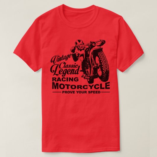 Klassisches Motorrad T-Shirt (Design vorne)