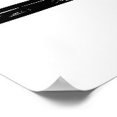 Klassisches Motorrad V Poster (Ecke)