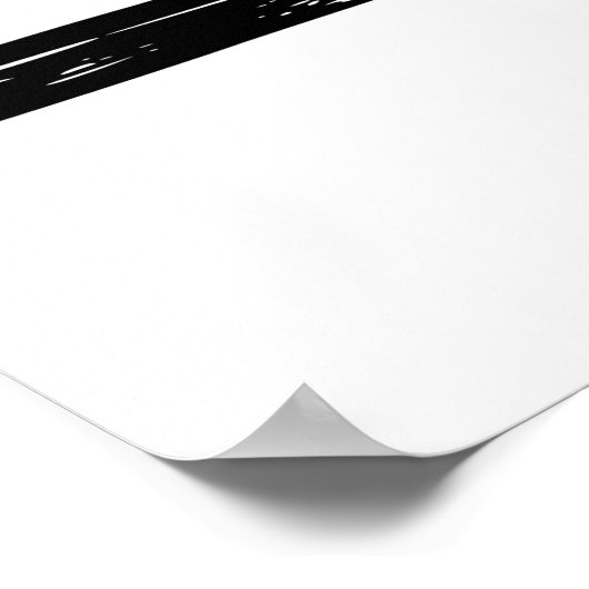 Klassisches Motorrad V Poster (Ecke)