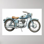 Klassisches Motorrad VII Poster (Vorne)
